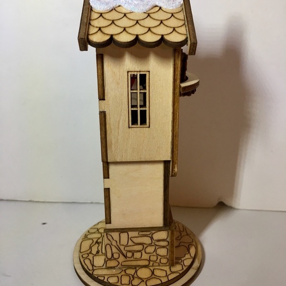 Wooden Clock Tower Xmas Ornament Hidden Images Fun - Picture 6 of 13